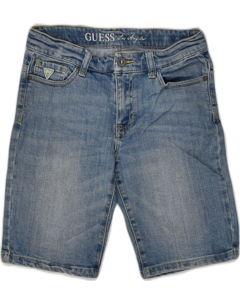 GUESS Girls Denim Shorts 9-10 Years W26 Blue Cotton | Vintage Guess | Thrift | Second-Hand Guess | Used Clothing | Messina Hembry 