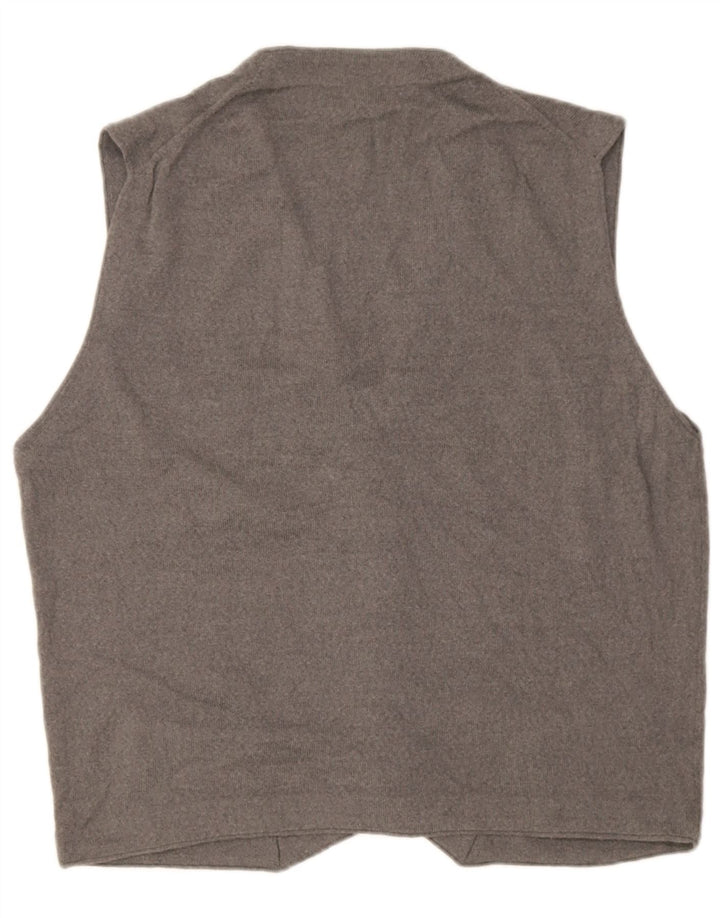 Pierre Cardin Mens Waistcoat IT 52 Large Grey Acrylic