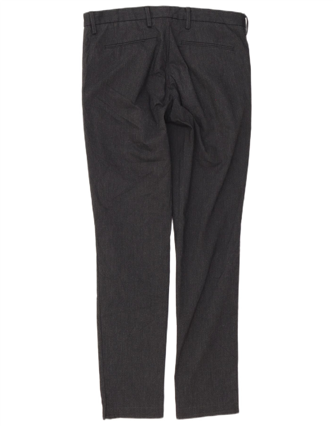 Hugo Boss Mens Slim Chino Trousers W32 L32 Grey Polyester