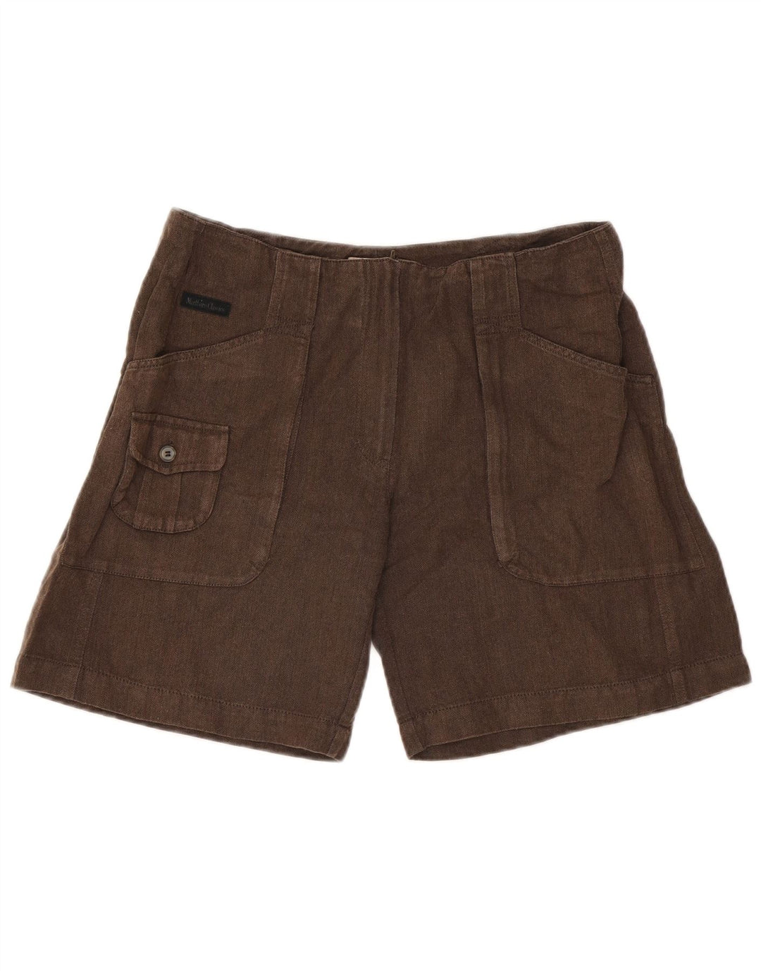 Marlboro Classics Womens Cargo Shorts IT 46 Large W32 Brown Herringbone