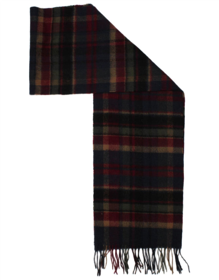Barbour Mens Rectangle Scarf One Size Multicoloured Plaid Lambswool Classic