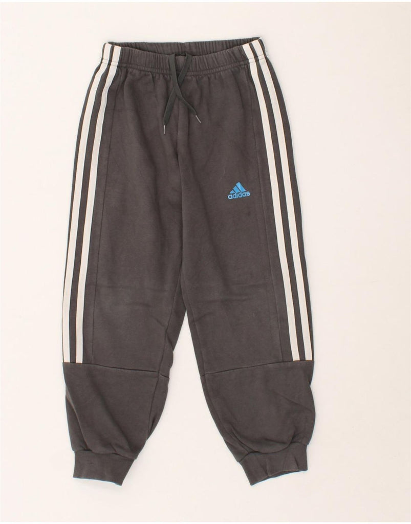 ADIDAS Boys Tracksuit Trousers Joggers 6-7 Years Grey Cotton | Vintage Adidas | Thrift | Second-Hand Adidas | Used Clothing | Messina Hembry 