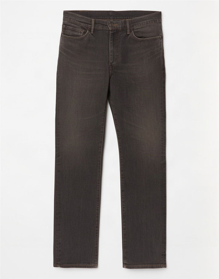 Levi's Mens 504 Straight Jeans W36 L34 Grey Cotton
