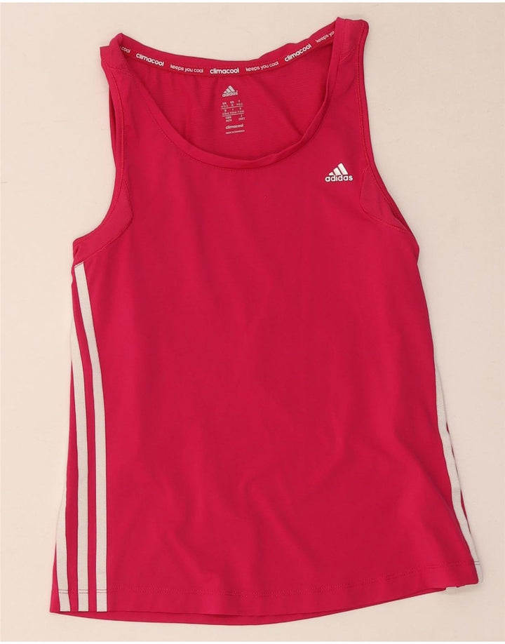 Adidas Womens Climacool Vest Top UK 12/14 Medium Pink Polyamide
