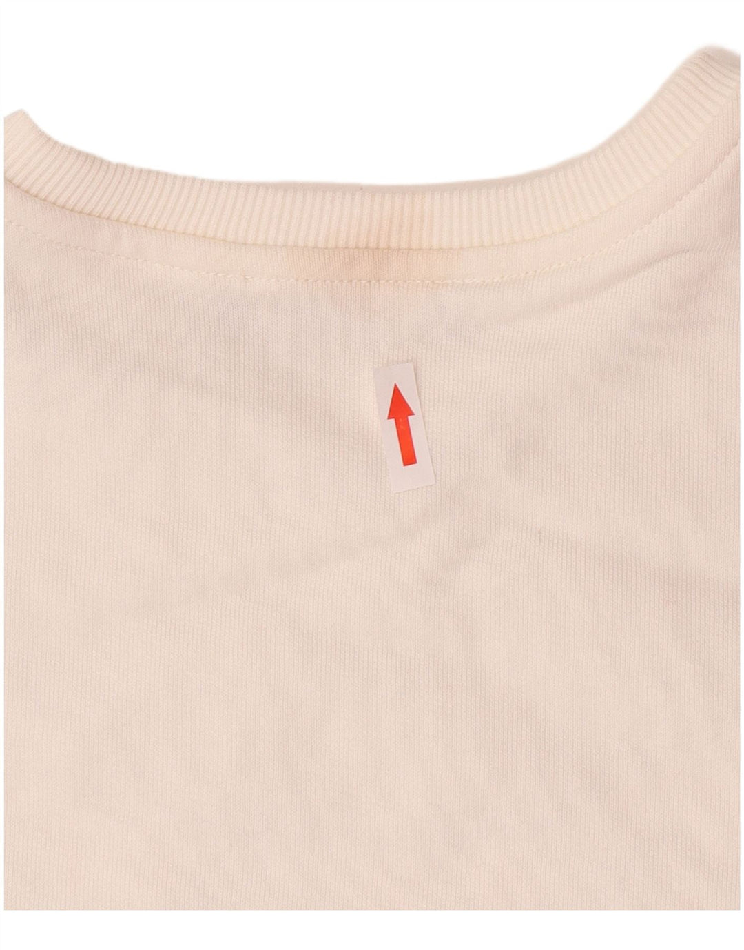 ALVIERO MARTINI Womens Graphic Sweatshirt Jumper UK 14 Medium White Cotton