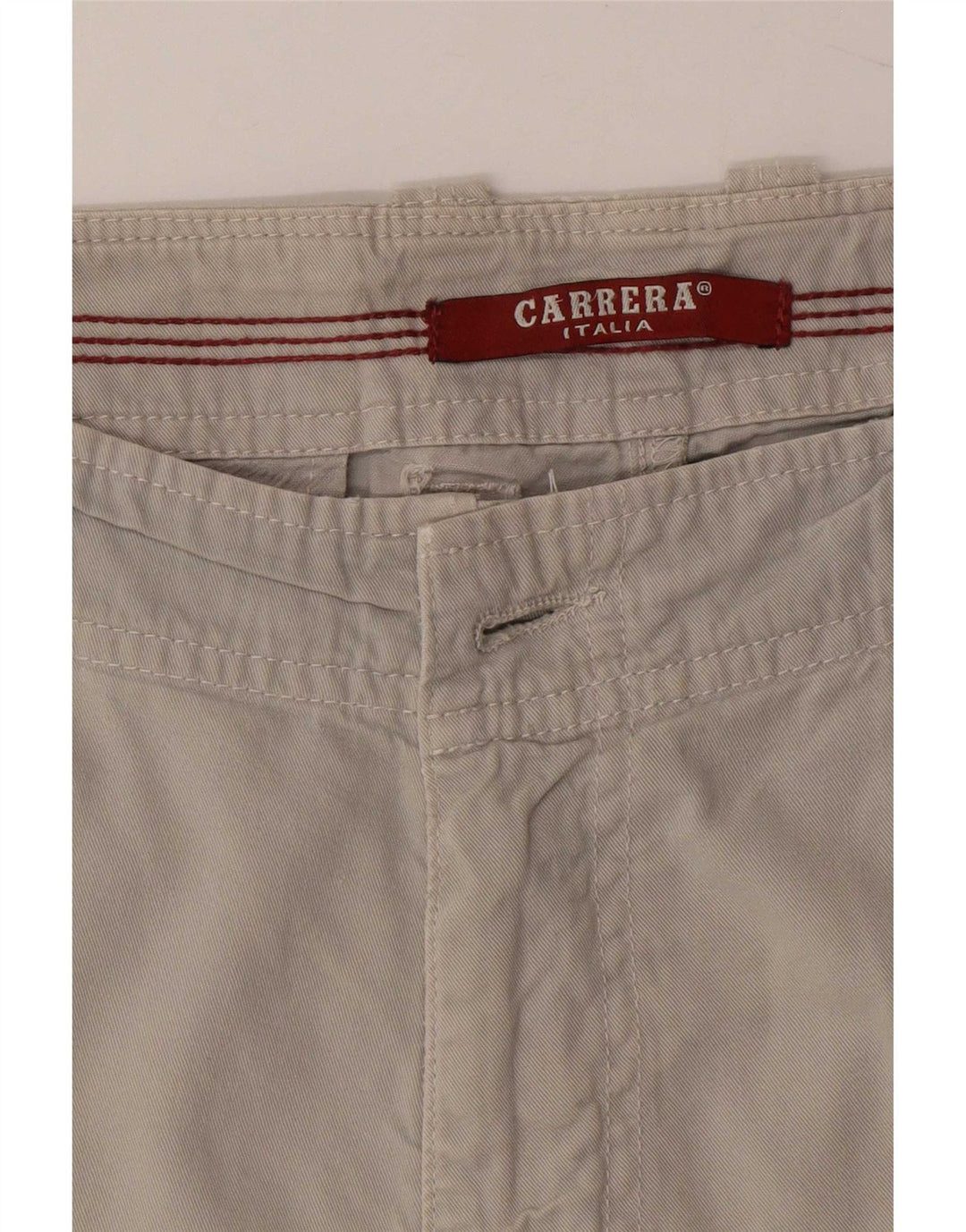Carrera Mens Chino Shorts Large W36 Grey Cotton