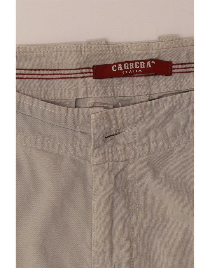 Carrera Mens Chino Shorts Large W36 Grey Cotton