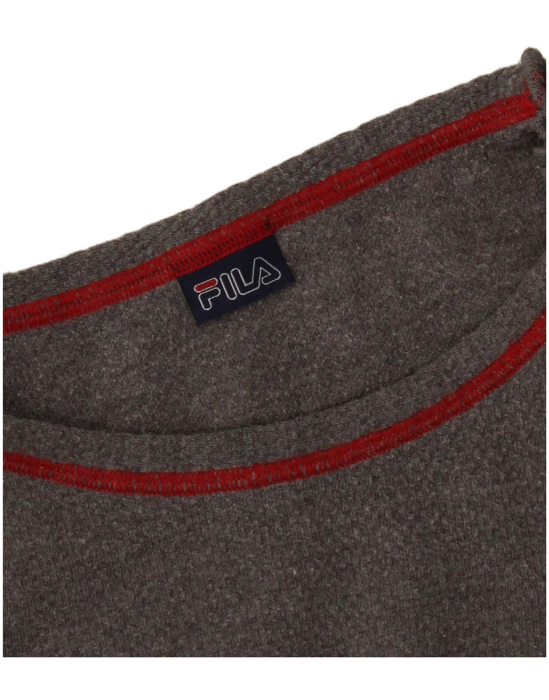 Fila Womens Crop Graphic Top Long Sleeve UK 16 Large Grey