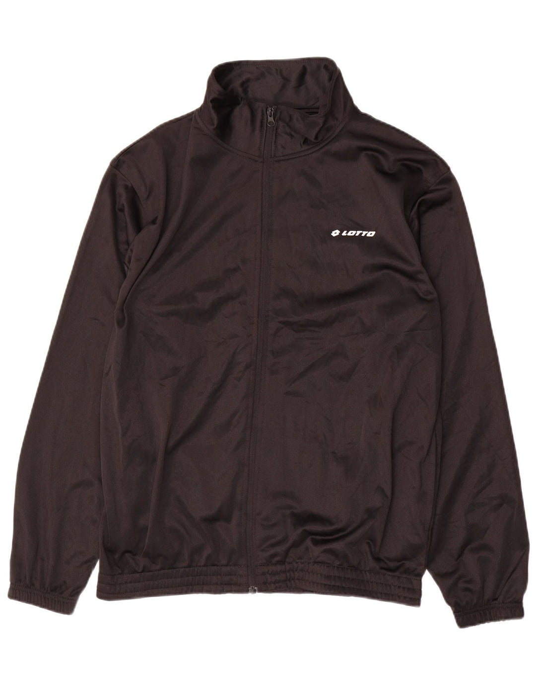 LOTTO Mens Tracksuit Top Jacket Large Black Polyester