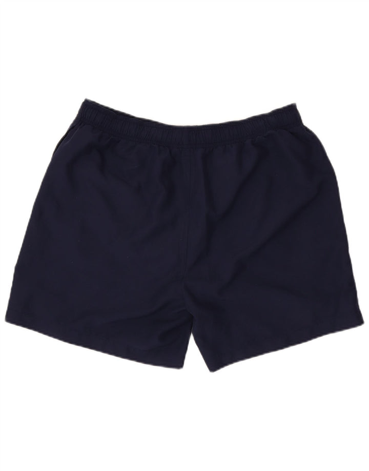 FILA Mens Graphic Sport Shorts Large Navy Blue Polyester