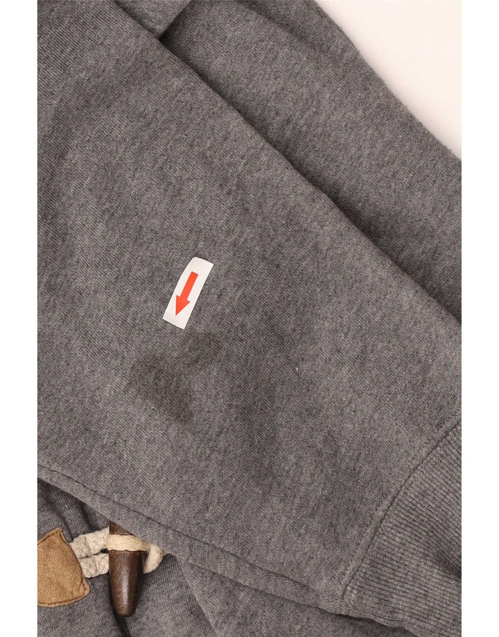 Massimo Dutti Mens Zip Hoodie Sweater Large Grey