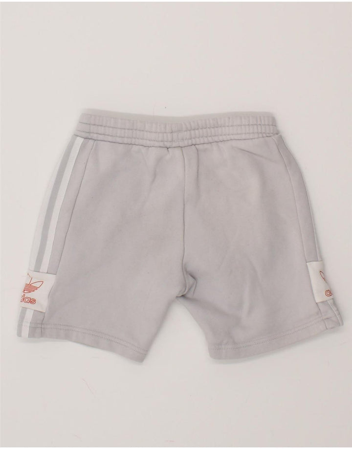 ADIDAS Boys Sport Shorts 7-8 Years Grey Cotton Vintage Adidas and Second-Hand Adidas from Messina Hembry 