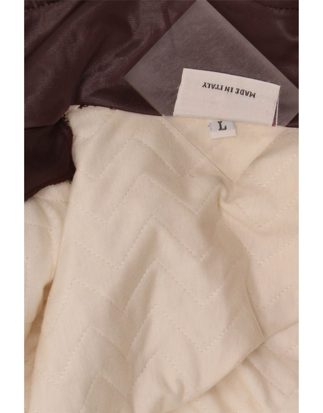 VINTAGE Womens Bomber Jacket UK 16 Large Beige Polyester