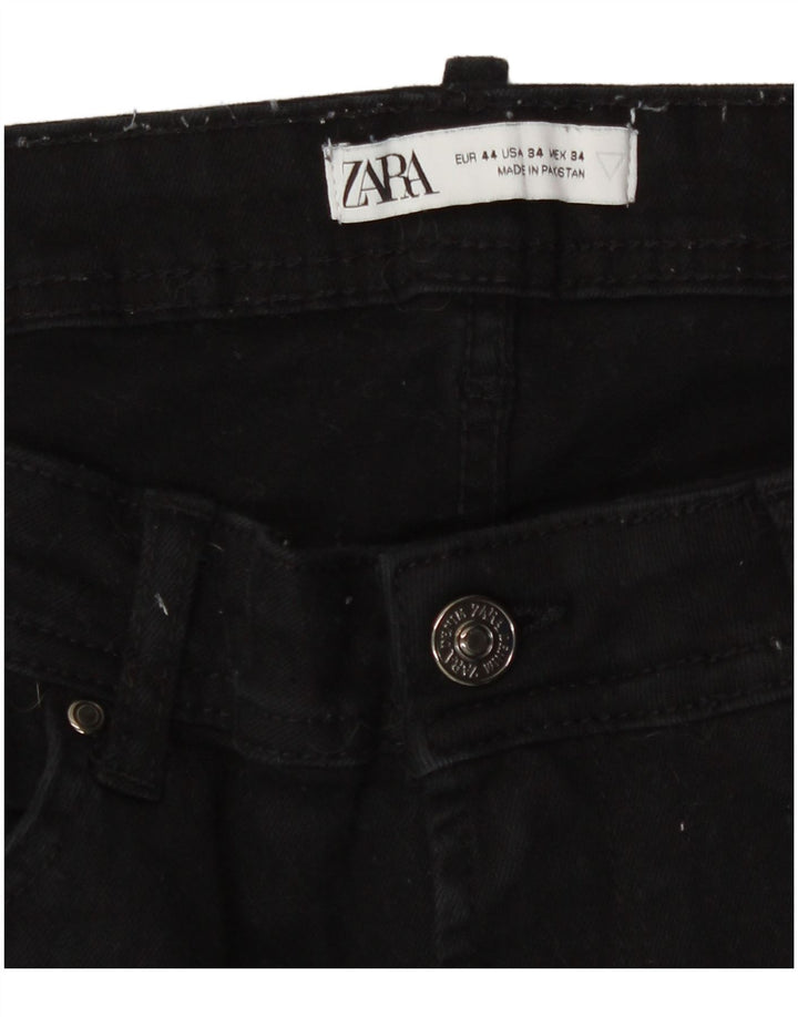 Zara Mens Slim Jeans W34 L27 Black Cotton