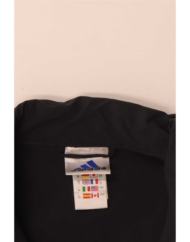 Adidas Womens Bomber Jacket UK 14 Large Black Polyamide