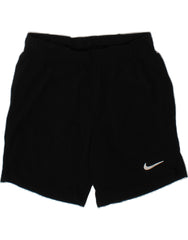 NIKE Girls Dri Fit Standard Fit Sport Shorts 8-9 Years Small Black