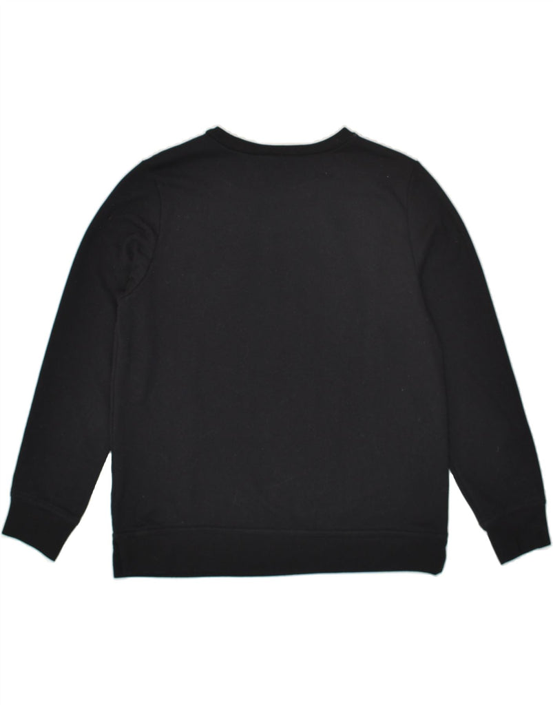 GAP Womens Graphic Sweatshirt Jumper UK 10 Small Black Cotton | Vintage Gap | Thrift | Second-Hand Gap | Used Clothing | Messina Hembry 