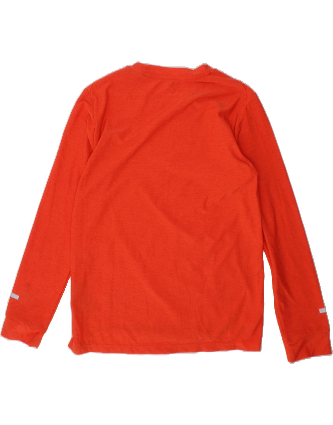 RUSSELL ATHLETIC Boys Dri-Power Top Long Sleeve 7-8 Years Medium Orange Vintage Russell Athletic and Second-Hand Russell Athletic from Messina Hembry 