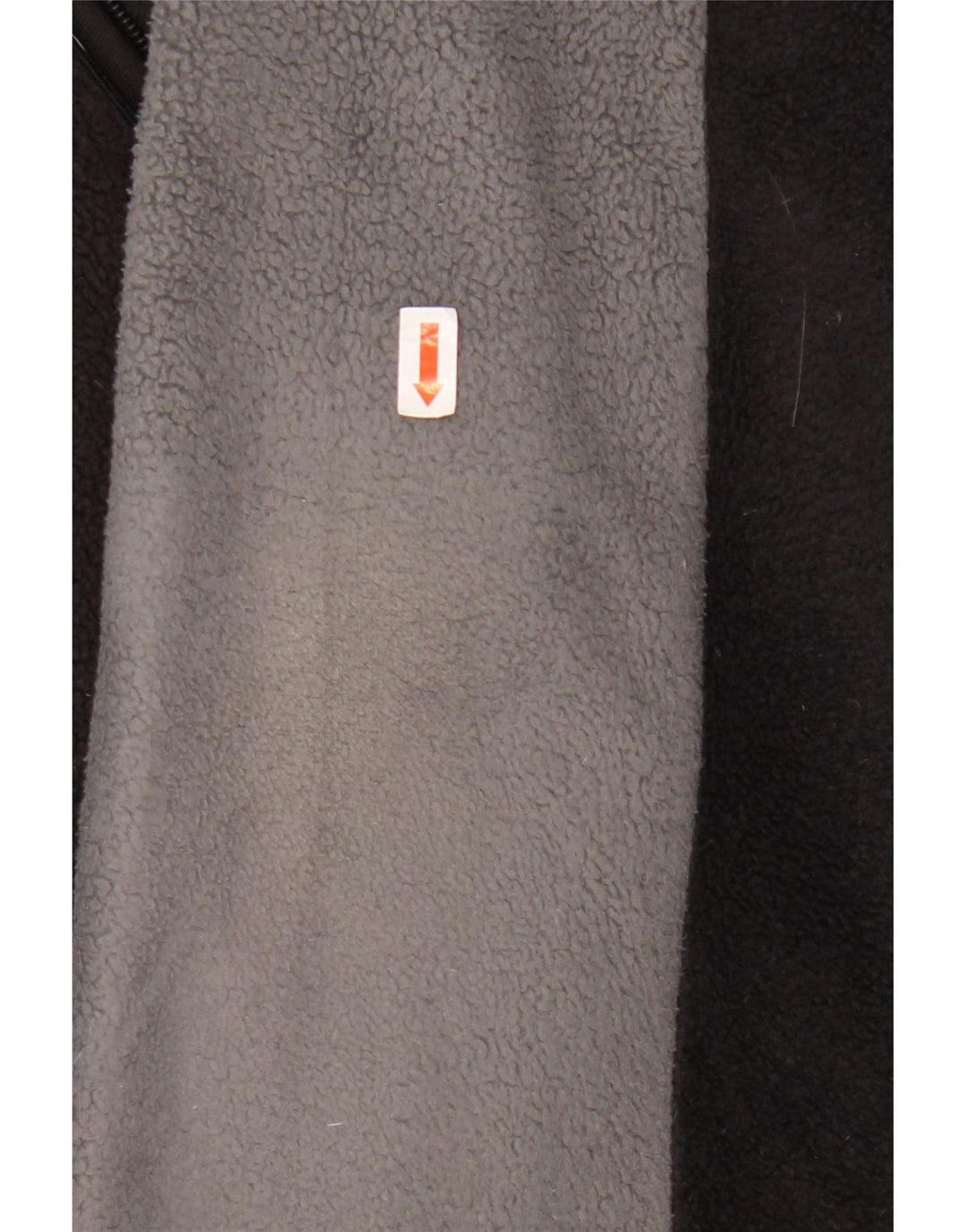 ASICS Mens Fleece Jacket UK 42 XL Black Colourblock