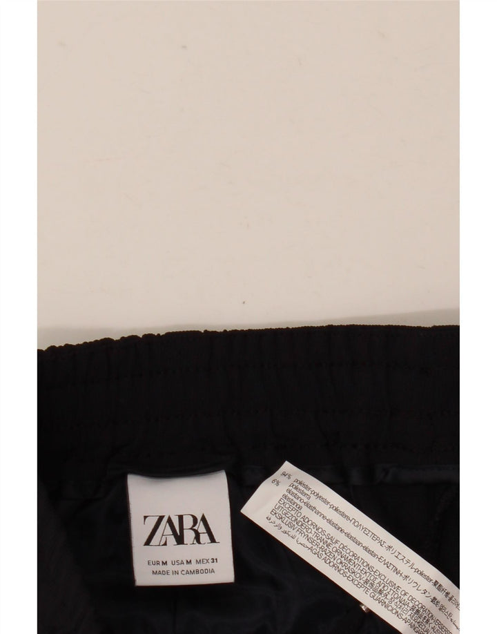 Zara Mens Tracksuit Trousers Joggers Medium  Navy Blue Polyester