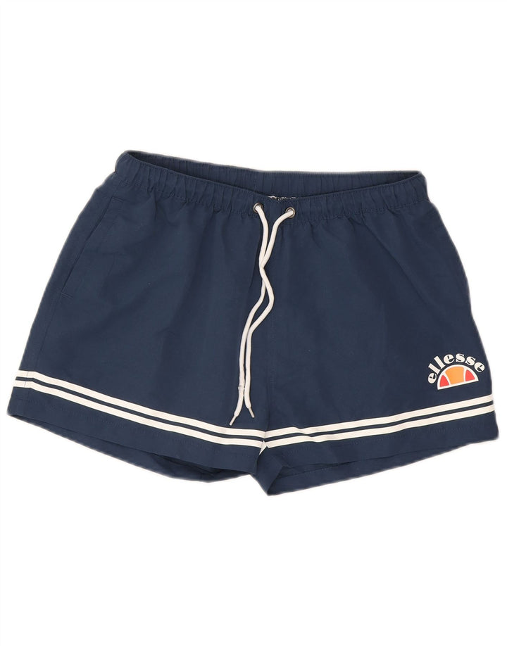 ELLESSE Womens Swimwear UK 12 Medium Navy Blue Polyester