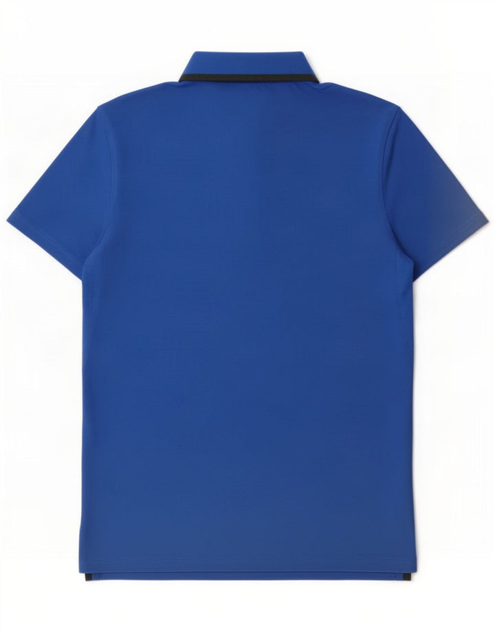 Nike Mens Dri Fit Polo Shirt Medium Blue Colourblock Polyester