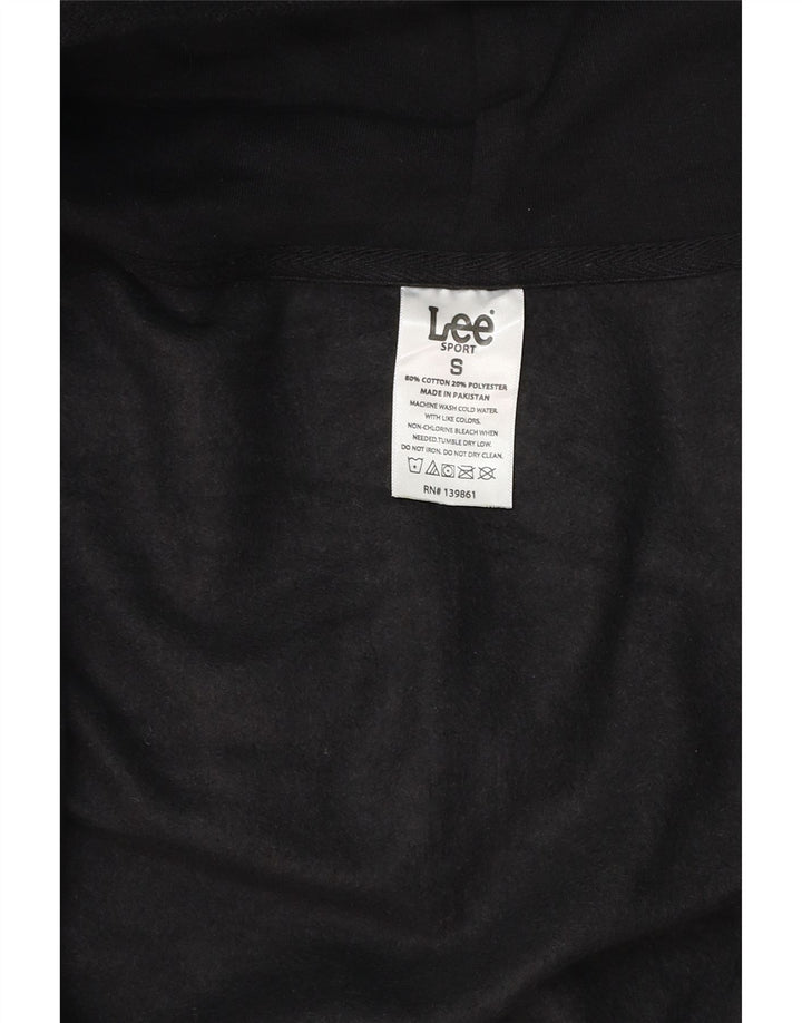 LEE Womens Zip Hoodie Sweater UK 10 Small Black Cotton Vintage Lee and Second-Hand Lee from Messina Hembry 