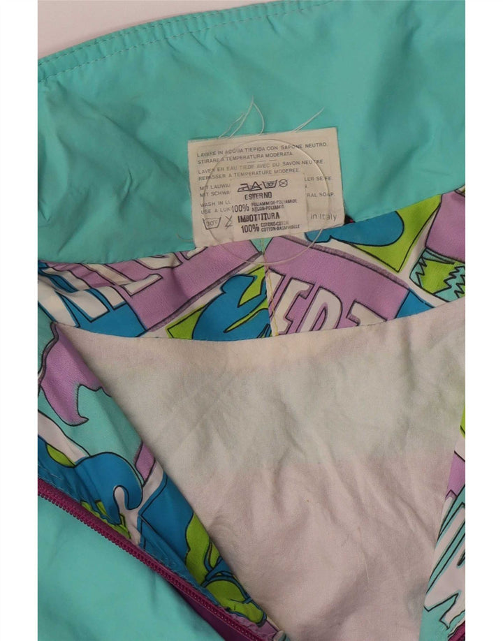Sorry Womens Graphic Anorak Jacket IT 46 Large Multicoloured Retro