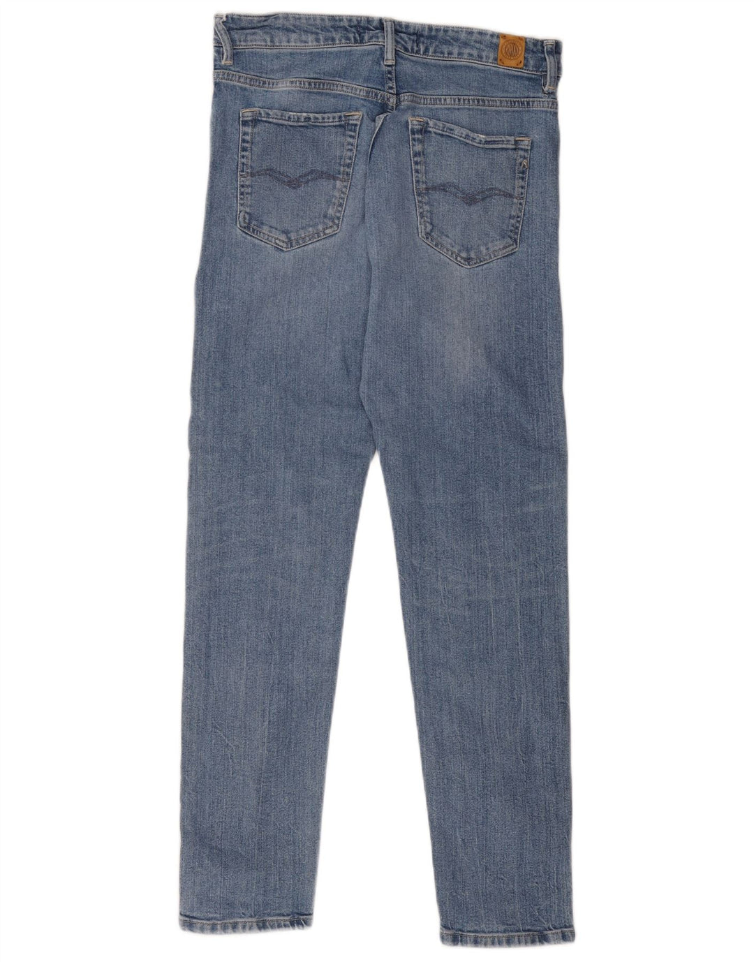 Replay Womens Marty Boy Fit Slim Jeans W28 L29 Blue