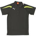 PUMA Boys Graphic Polo Shirt 13-14 Years XL Grey Colourblock Polyester | Vintage Puma | Thrift | Second-Hand Puma | Used Clothing | Messina Hembry 