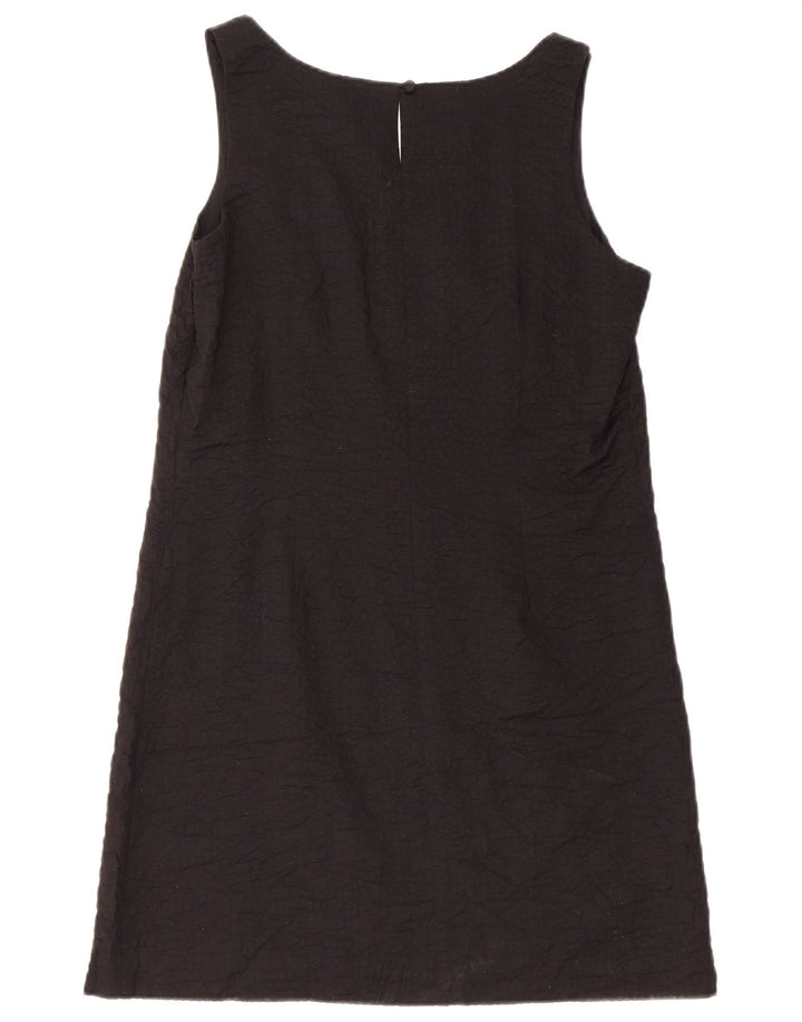 J. Crew Womens Sleeveless A-Line Dress US 6 Medium Black Cotton