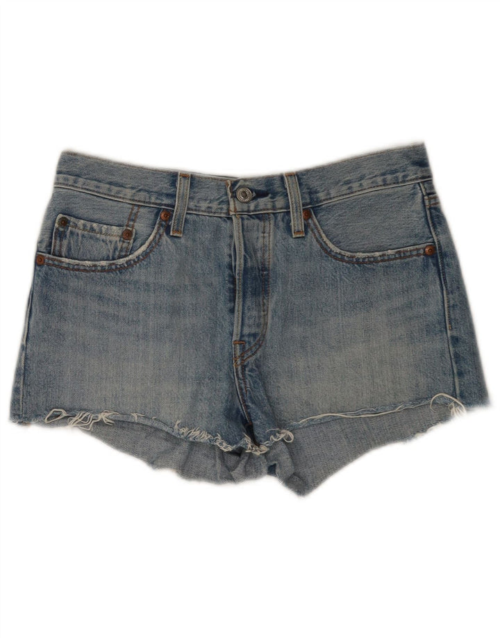 Levi's Womens 501 Distressed Denim Shorts W26 Small Blue Cotton