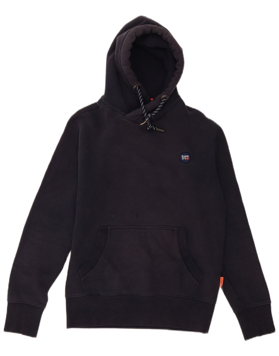 Superdry Mens Hoodie Jumper Medium Navy Blue Cotton