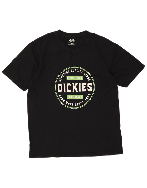Dickies Mens Graphic T-Shirt Top XL Black Cotton