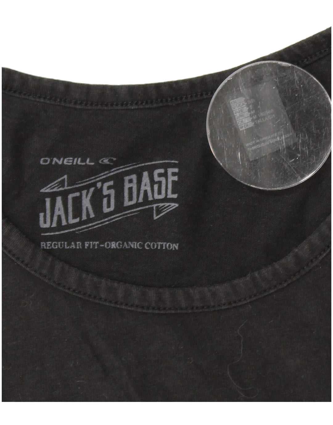 O'NEILL Mens Regular Fit Graphic Vest Top Small Black Cotton