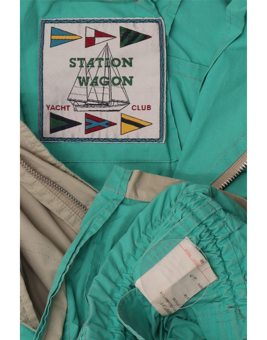 Vintage Mens Hooded Utility Jacket IT 48 Medium Grey Cotton