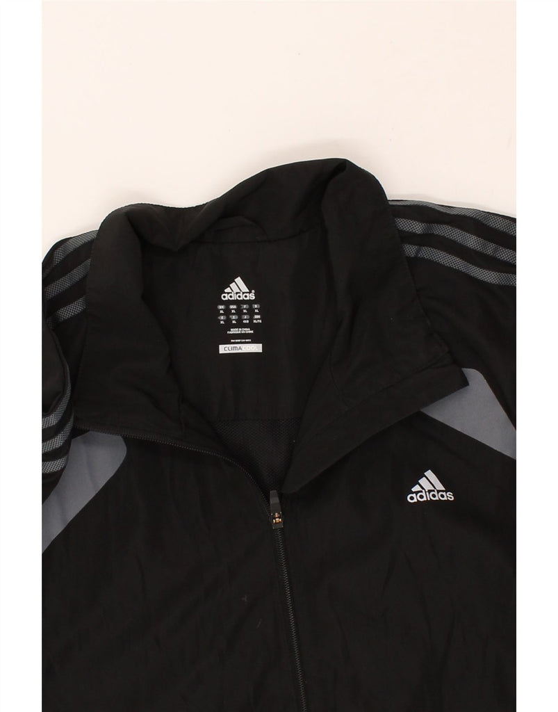 ADIDAS Mens Climacool Tracksuit Top Jacket XL Black Polyester Vintage Adidas and Second-Hand Adidas from Messina Hembry 