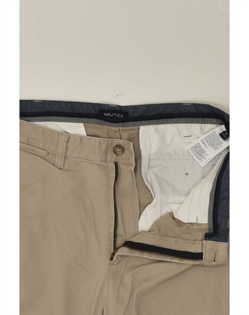 NAUTICA Mens Tapered Chino Trousers W36 L30 Beige Cotton | Vintage Nautica | Thrift | Second-Hand Nautica | Used Clothing | Messina Hembry 