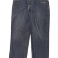 IZOD Mens Classic Fit Straight Jeans W40 L30 Blue Cotton