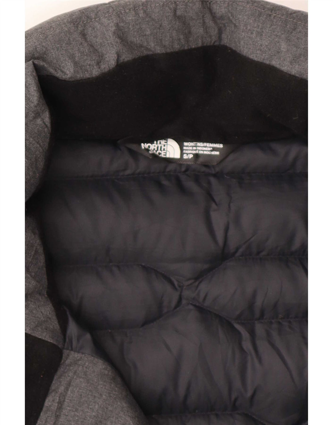 The North Face Womens Padded Coat UK 10 Small Grey Nylon