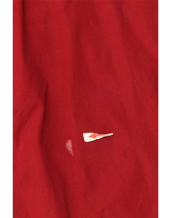 Tommy Hilfiger Mens Short Sleeve Shirt Medium Red Cotton Classic
