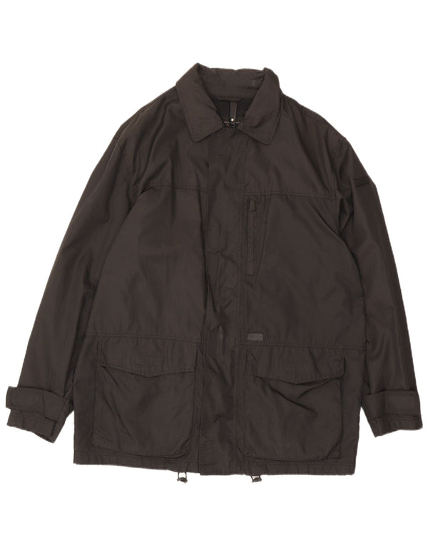 Paul & Shark Mens Utility Jacket UK 40 Large Black Nylon