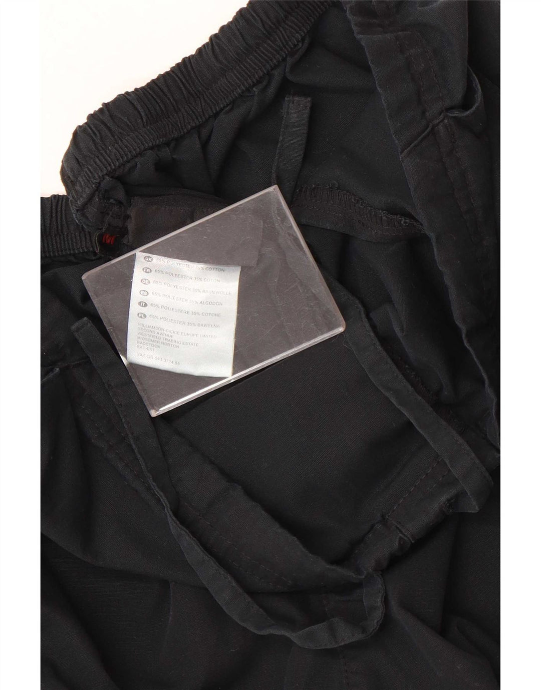 Dickies Mens Straight Cargo Trousers Medium W30 L30 Black Polyester