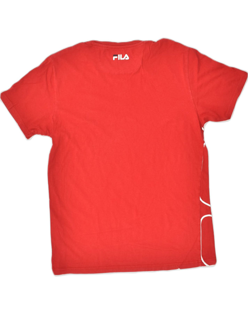 FILA Mens Graphic T-Shirt Top Small Red Cotton | Vintage Fila | Thrift | Second-Hand Fila | Used Clothing | Messina Hembry 