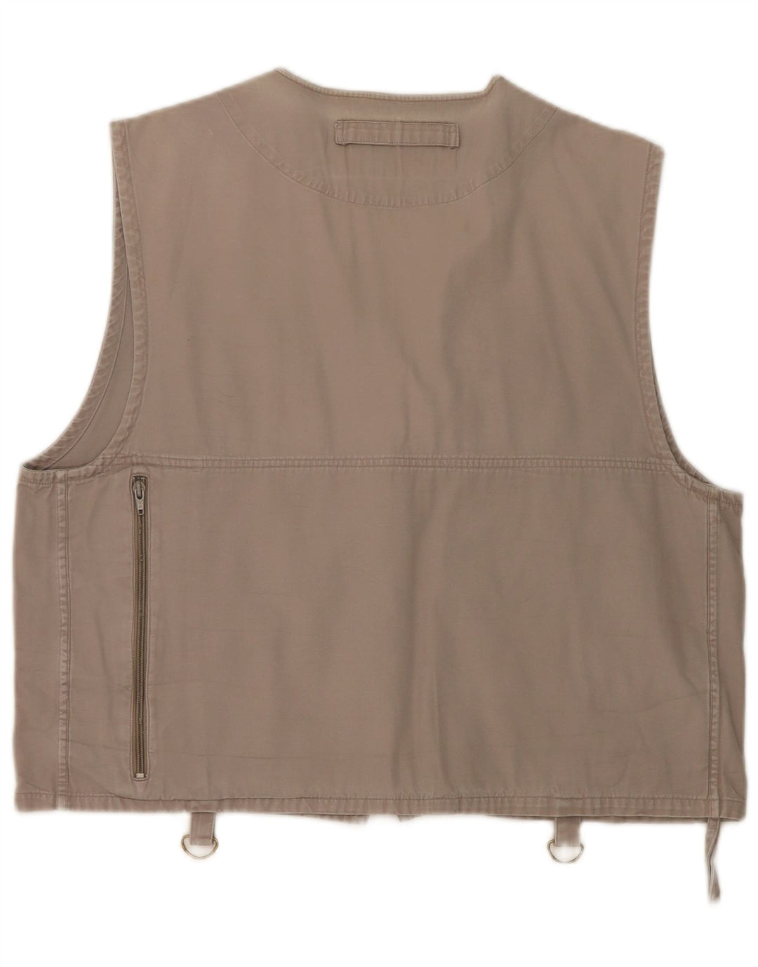 Vintage Mens Utility Gilet UK 38 Medium Grey