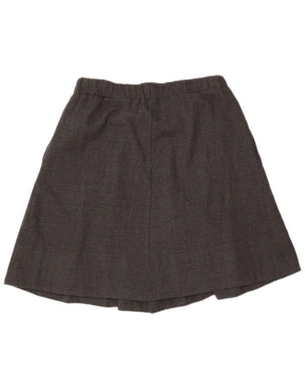 Henry Cottons Womens Pleated Skirt IT 42 Medium W30 Grey Flecked