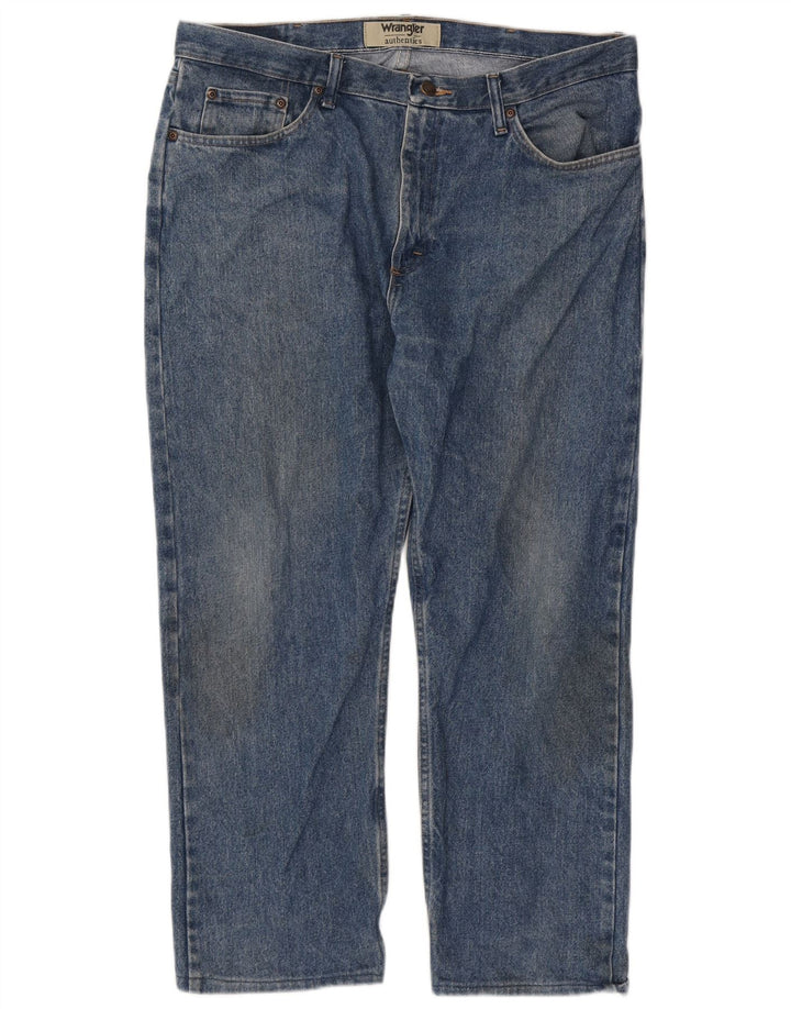 Wrangler Mens Straight Jeans W38 L26 Blue Cotton