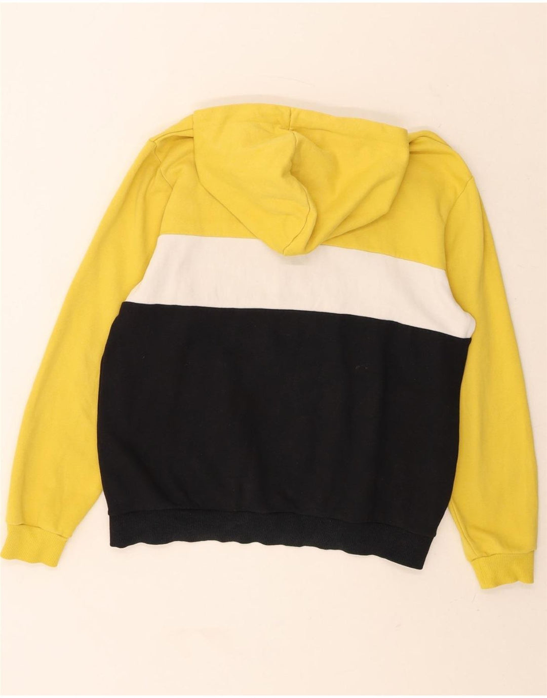 PUMA Mens Graphic Hoodie Jumper Large Multicoloured Colourblock Vintage Puma and Second-Hand Puma from Messina Hembry 