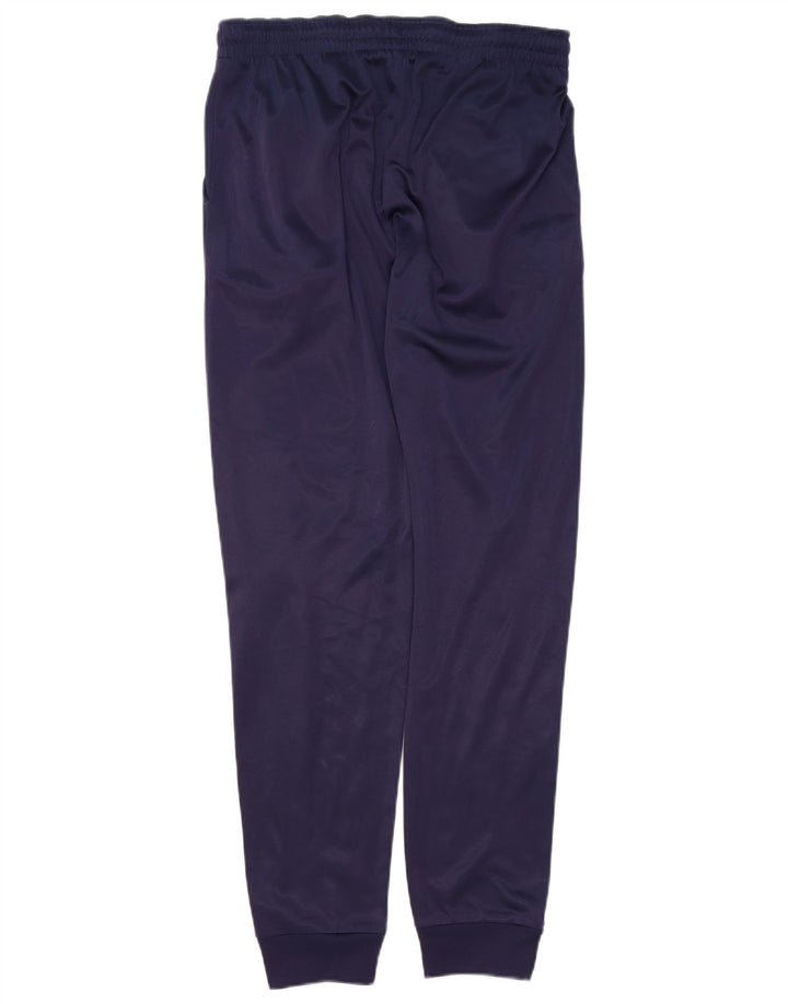 KAPPA Mens Tracksuit Trousers Joggers Medium Navy Blue Polyester