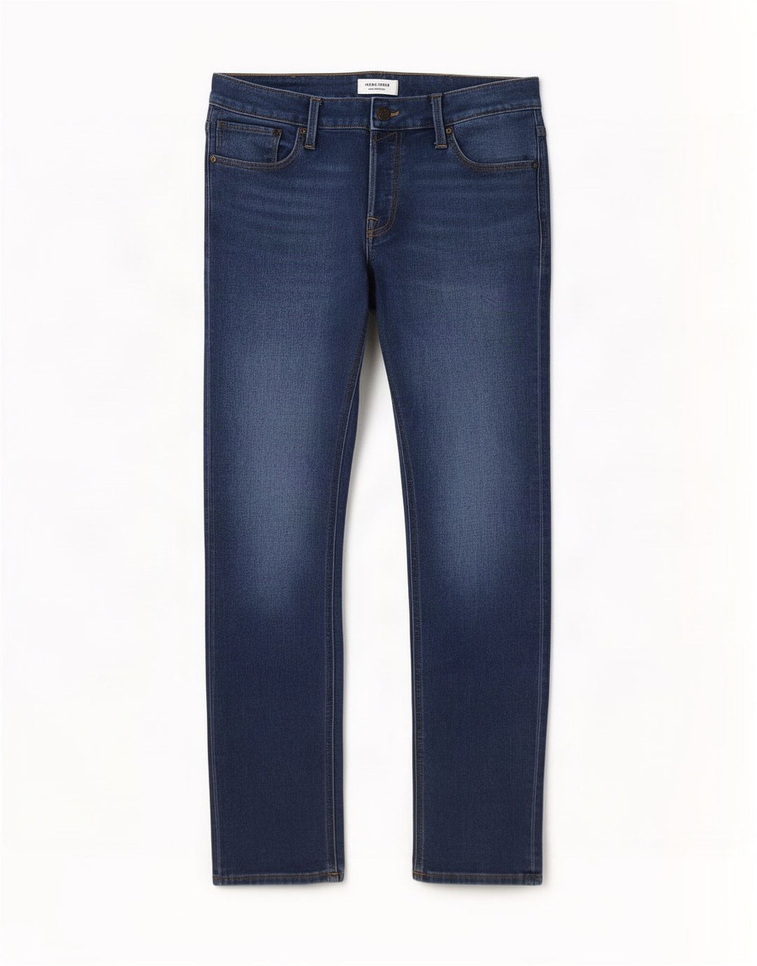 Jack & Jones Mens Straight Jeans W33 L32 Blue Cotton